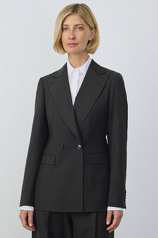 Удлиненный жакет, темно-серый I