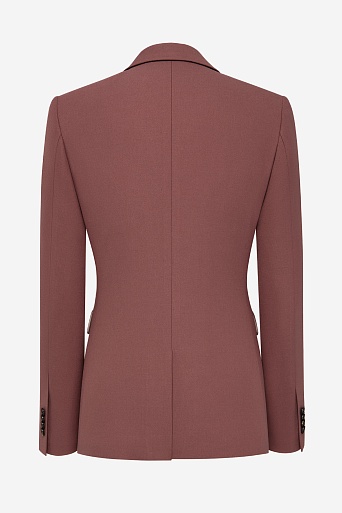 Приталенный жакет на одной пуговице, темно-розовый KARLA