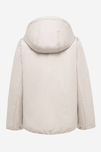 Куртка на молнии, светло-бежевая