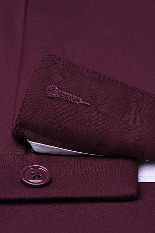 Костюмные брюки со стрелками, бордовые M
