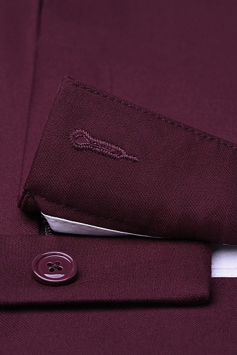 Костюмные брюки со стрелками, бордовые MARIA