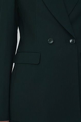 Однотонный пиджак, изумрудный I