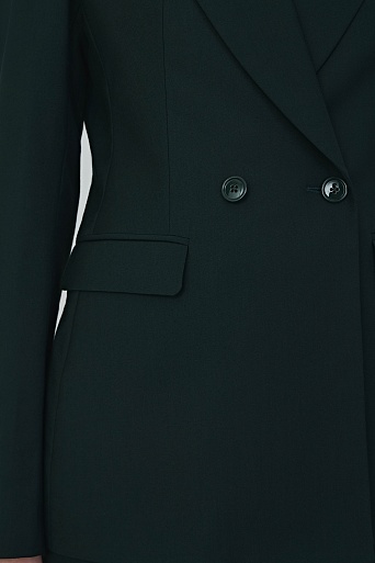 Однотонный пиджак, изумрудный INGRID