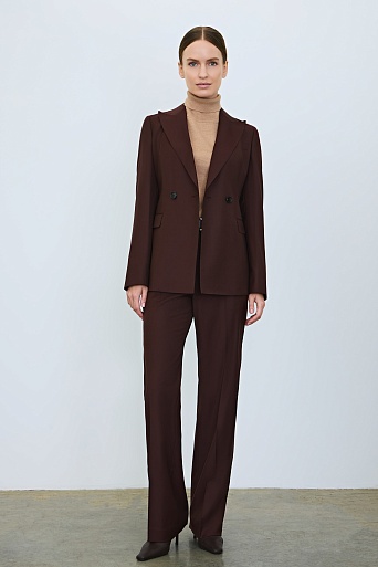 Прямые брюки со стрелками, шоколадные ANNIKA