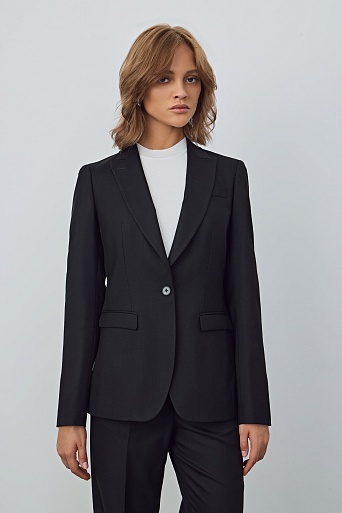 Пиджак на одной пуговице, черный BELLA